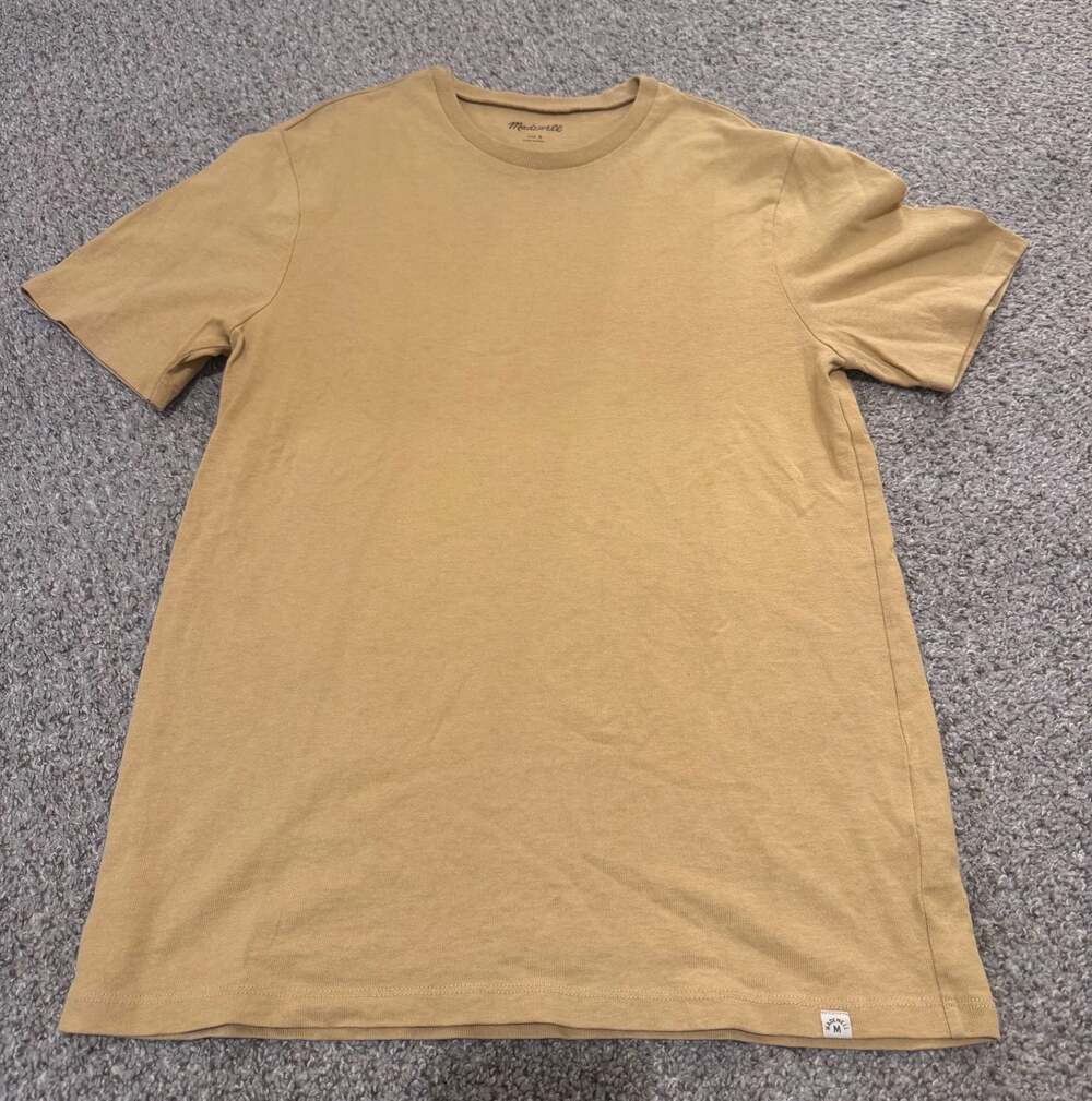 Madewell Mustard Yellow Crew Neck T-Shirt Size S